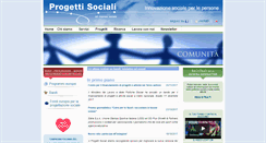 Desktop Screenshot of progettisociali.it