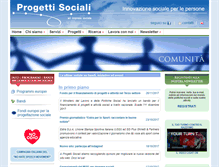 Tablet Screenshot of progettisociali.it